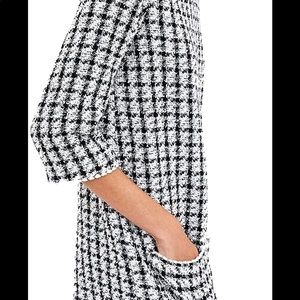 Zara Black and White Tweed Dress with pockets!
